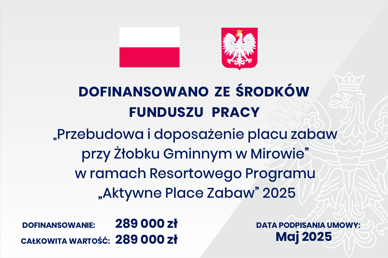TABLICA 180X120 żłobek mirów2025