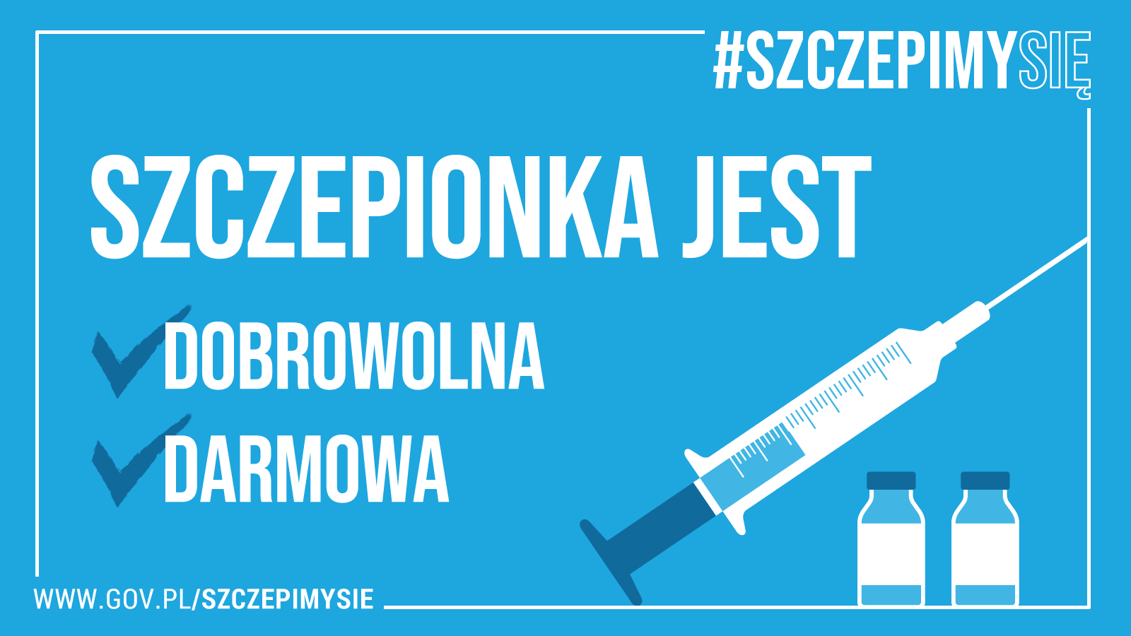 Szczepionka dobrowolna i darmowa